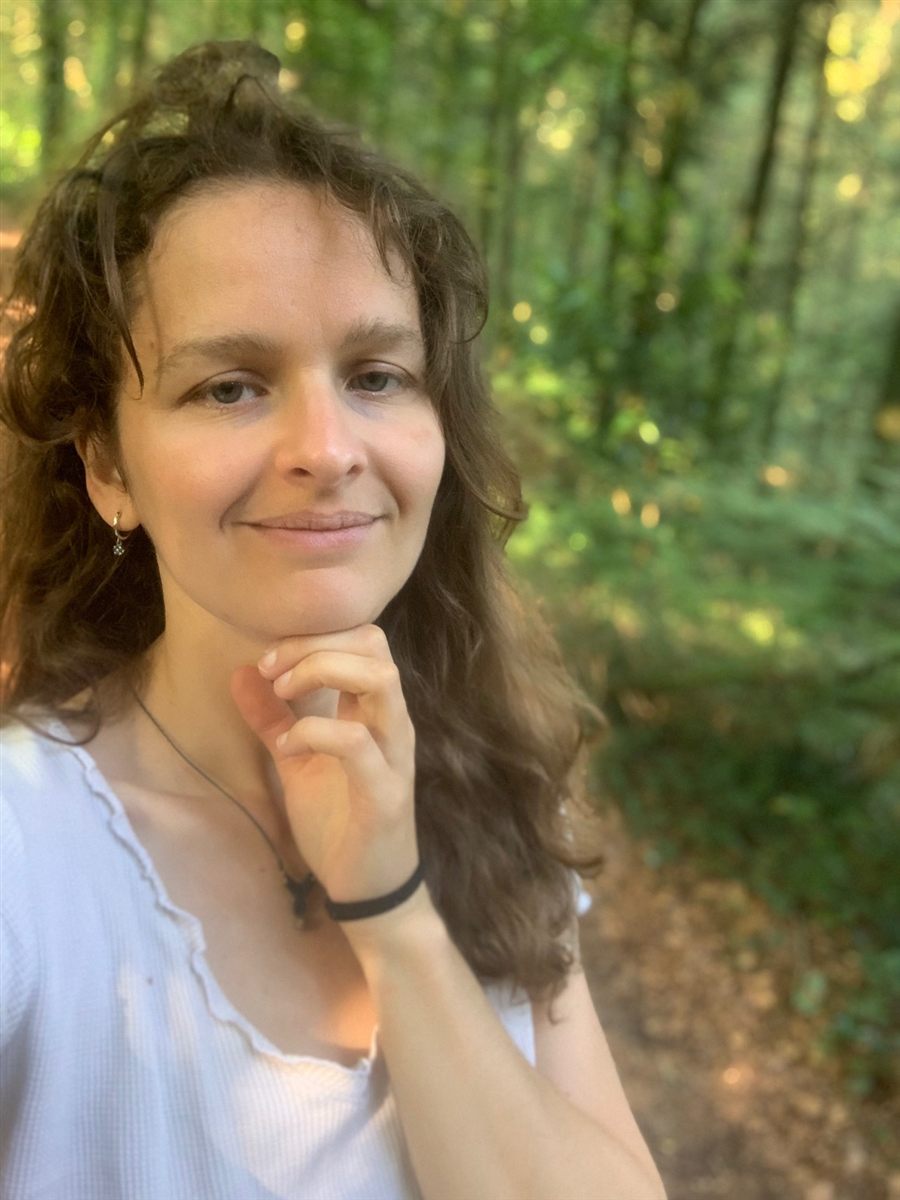 Fanny Dublanchy, en forêt